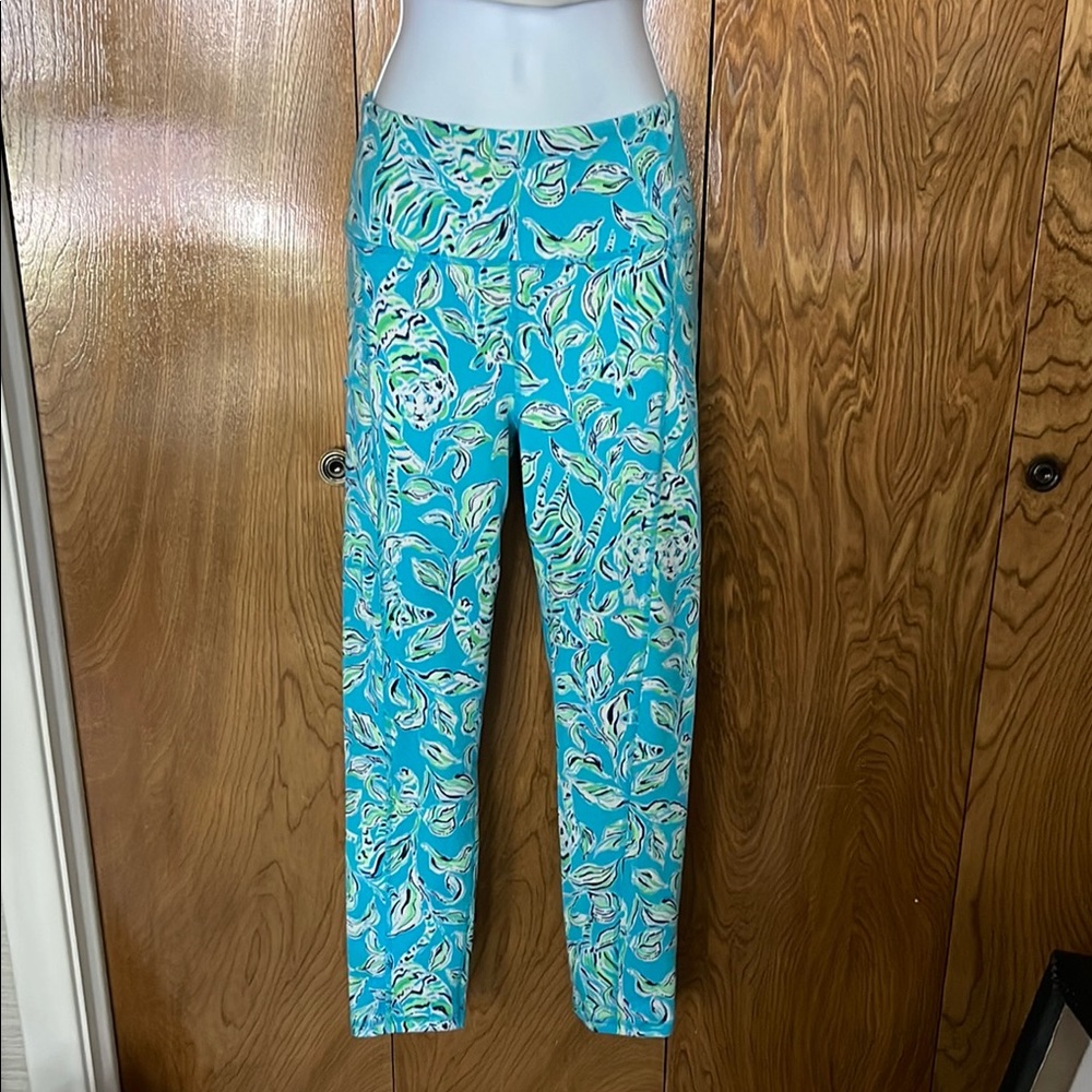 Lilly Pulitzer Luxletic Blue and Green Leggings